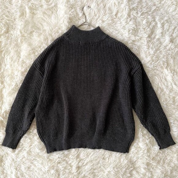 Ropit High Neck Knit Pullover Charcoal Gray - Picture 5 of 6